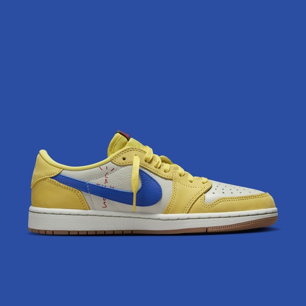 Travis Scott Air Jordan 1 Canary イエローブルー Jordan 1 Retro Low OG SP Travis Scott Canary Review and on